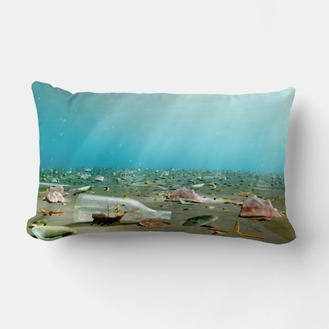 Ship-in-a-Bottle Wreck Pillow (Front)