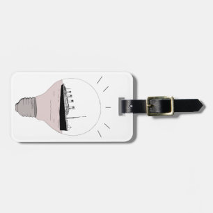Ship in a light bulb luggage tag
