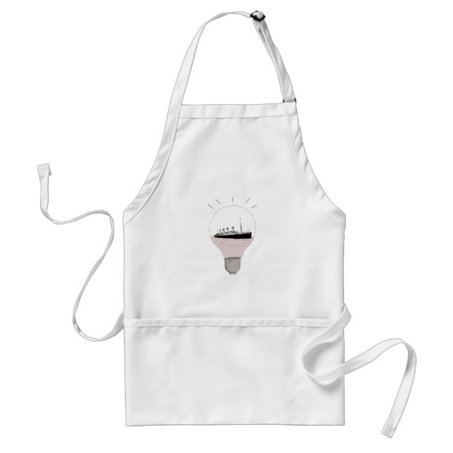 Ship in a light bulb standard apron (Front)