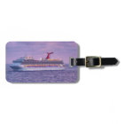 Ship in Purple Personalised Luggage Tag