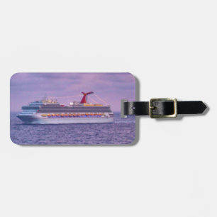 Ship in Purple Personalised Luggage Tag