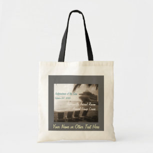 Ship in Sepia Customisable Tote Bag