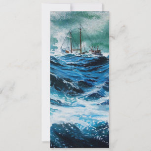 Ship In the Sea in Storm