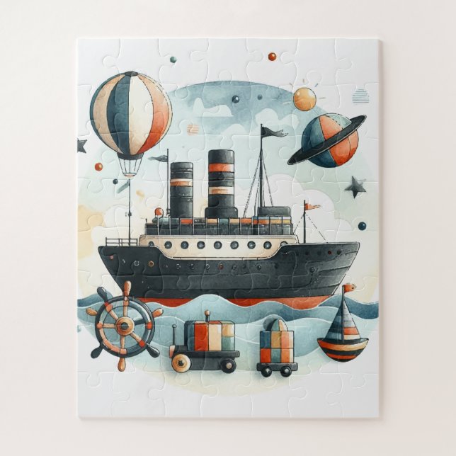 Ship Jigsaw Puzzle (Vertical)