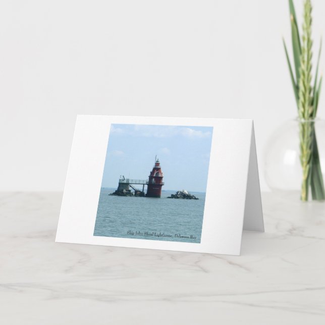 Ship John Shoal Lighthouse Card (Front)