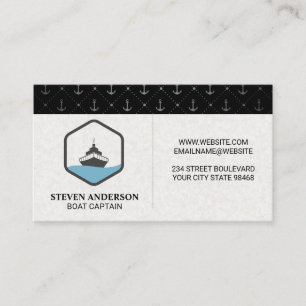 Ship Logo   Anchors  Business Card