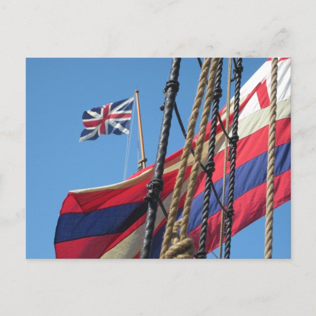 Ship Masts at Historic Jamestowne Postcard (Front)