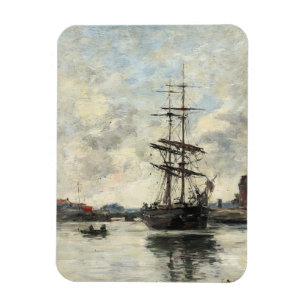 Ship on the Touques Eugene Boudin(French, 1824-189 Magnet