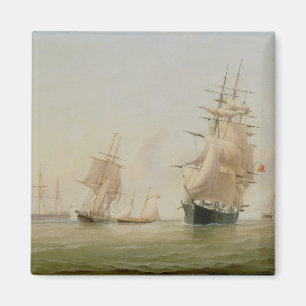 Ship Painting (oil on canvas) Magnet