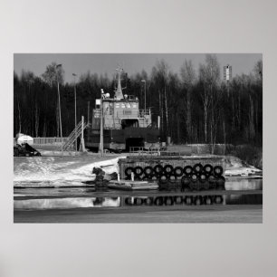 ship pier poster