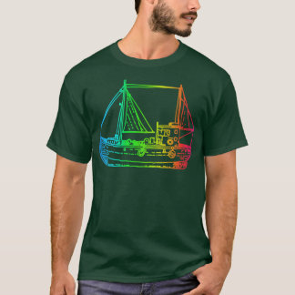 Ship rainbow illustration T-Shirt