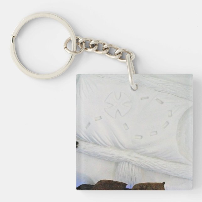 Ship Room at Hotel de Glace, Quebec, Canada Key Ring (Front)