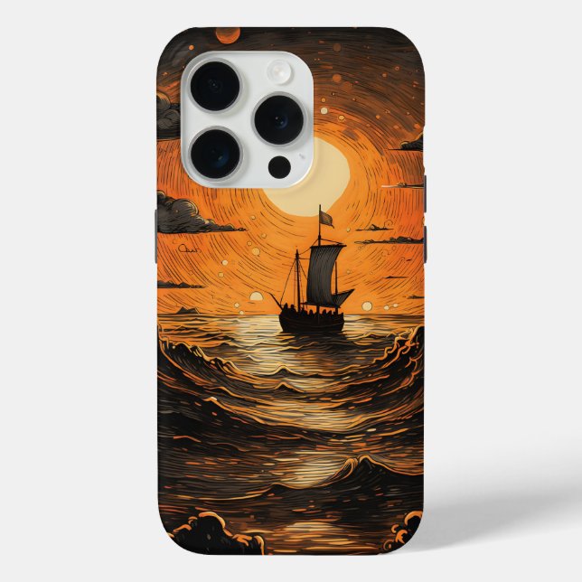 Ship sailing in the night  Case-Mate iPhone case (Back)