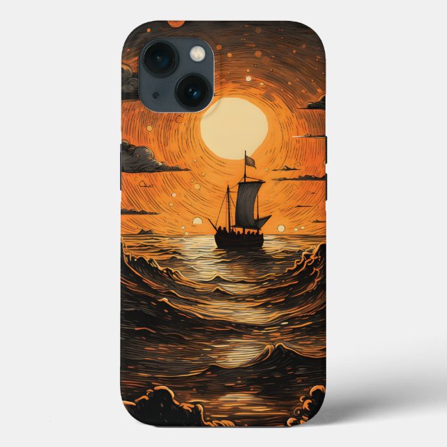 Ship sailing in the night  Case-Mate iPhone case (Back)