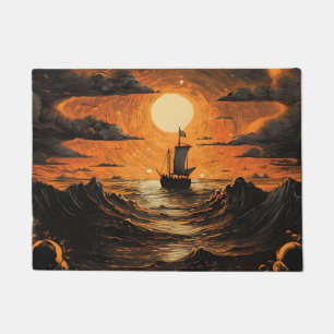 Ship sailing in the night  doormat