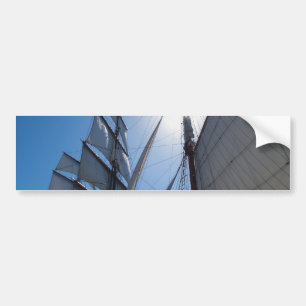 Ship Sails Background Background Bumper Sticker