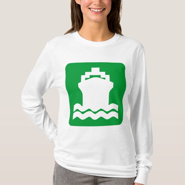 Ship Shape - Grass Green T-Shirt (Front)