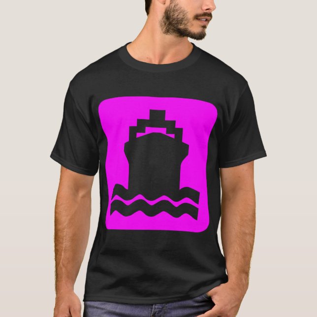 Ship Shape - Magenta T-Shirt (Front)