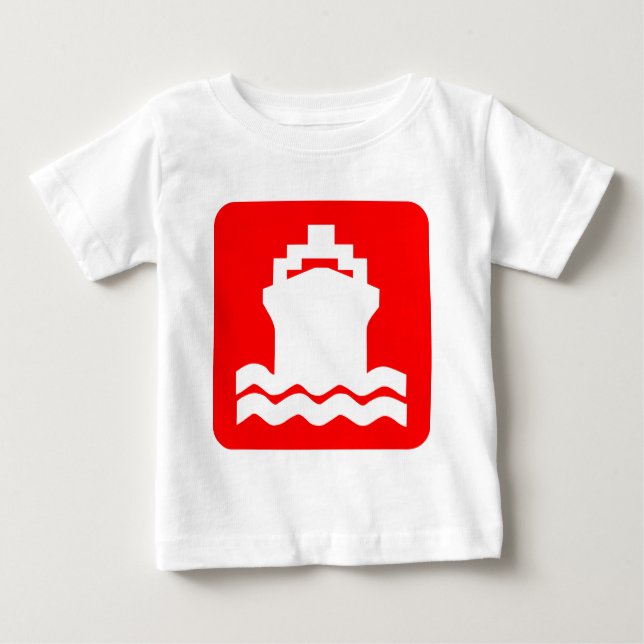 Ship Shape - Red Baby T-Shirt (Front)