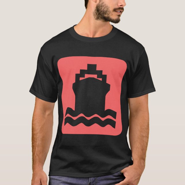 Ship Shape - Tropical Pink T-Shirt (Front)