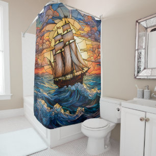 Ship Shower Curtain
