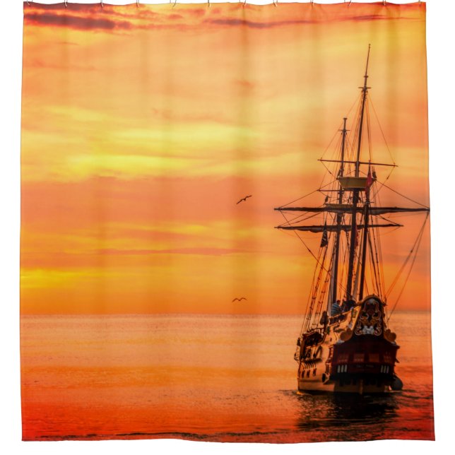 Ship Shower Curtain (Front)