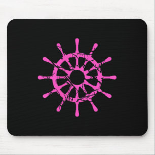 Ship Steering Wheel Sailing Vintage Fun Style Retr Mouse Pad
