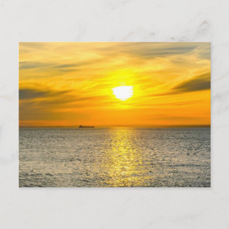 Ship Sunrise Postcard
