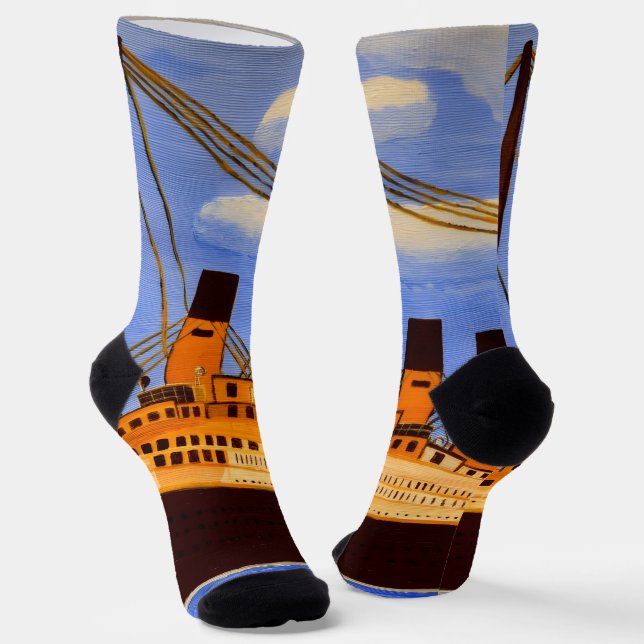 Ship Titanic socks  (Angled)