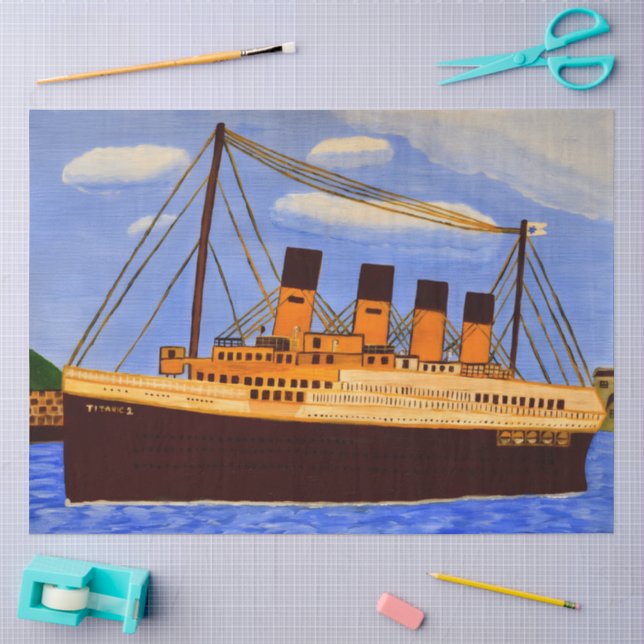 Ship Titanic Tissue paper sheet (Craft)