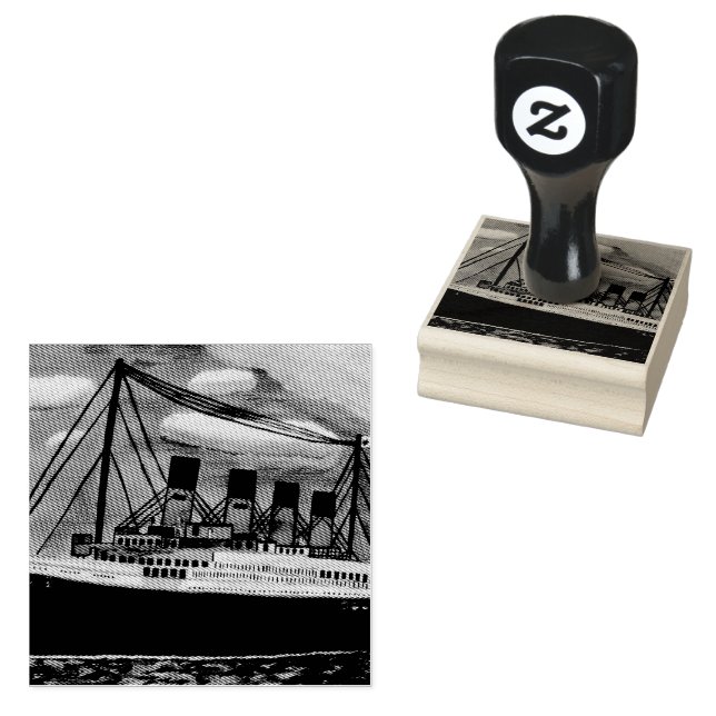 Ship Titanic Wood Art Stamp (Stamped)