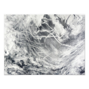 Ship tracks in the Pacific Ocean Photo Print