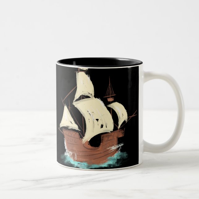ship Two-Tone coffee mug (Right)