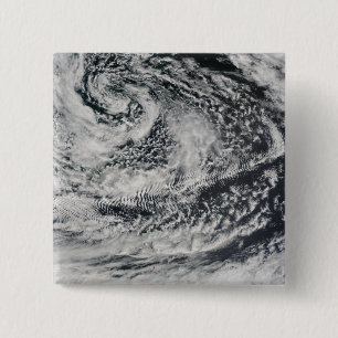 Ship-wave-shaped wave clouds 2 15 cm square badge
