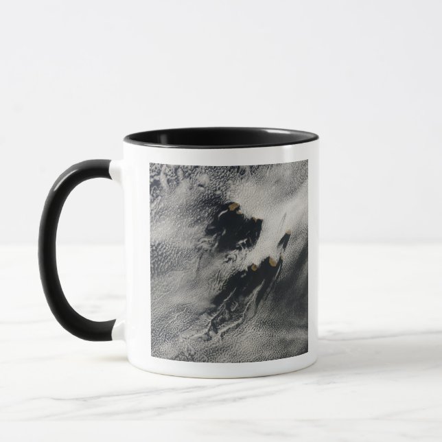 Ship-wave-shaped wave clouds and cloud vortices mug (Left)