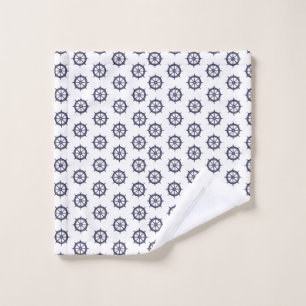 Ship Wheel Navy Nautical Boat Captain Sailors Wash Cloth