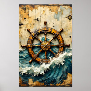 Ship Wheel Poster
