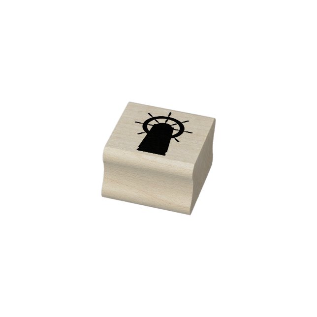 Ship Wheel Rubber Stamp (Stamp)