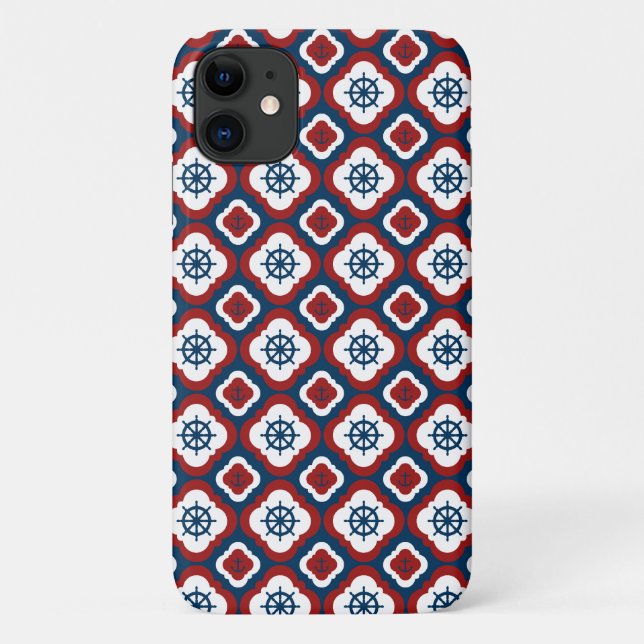 Ship Wheels and Anchors Case-Mate iPhone Case (Back)
