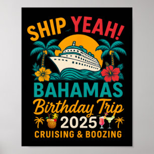 Ship Yeah Hamas Birthday Trip 2025 Cruise Matching Poster