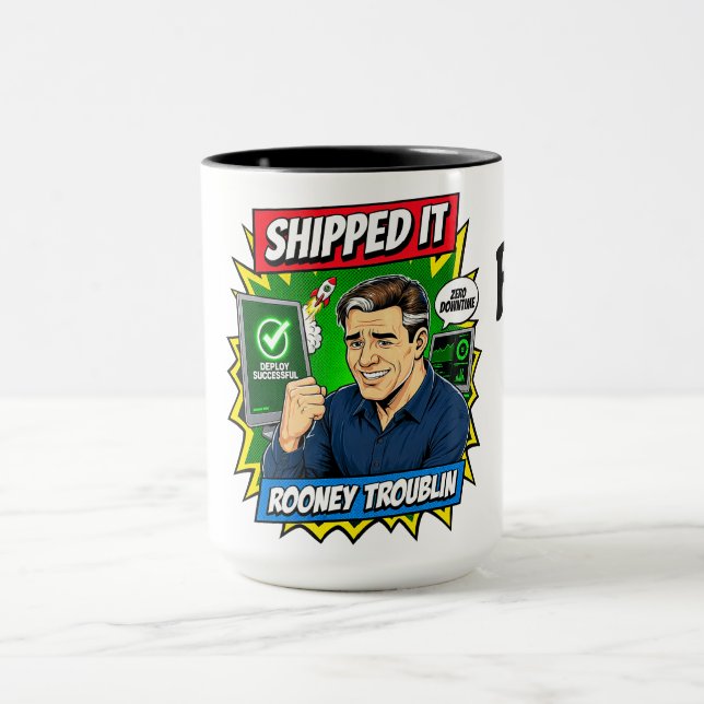 Shipped It IT Support Zero Downtime Funny Programm Mug (Center)