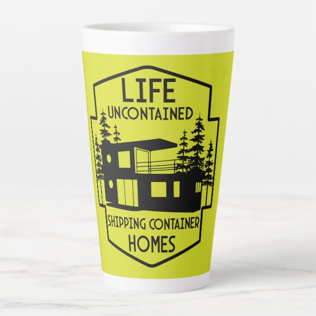 Shipping Container Architecture Latte Mug (Front)