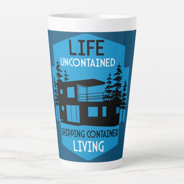 Shipping Container Architecture Latte Mug (Front)