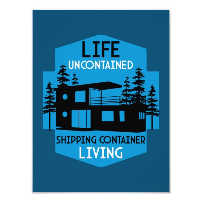 Shipping Container Architecture Photo Print (Front)