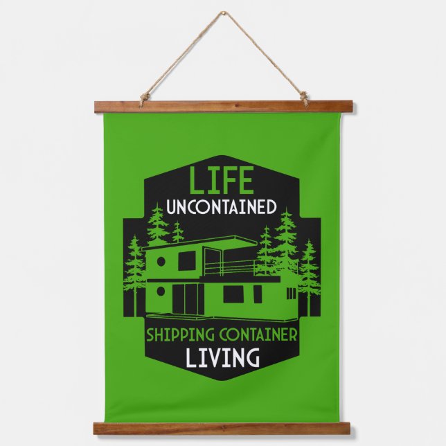  Shipping Container Home living Hanging Tapestry (Front)