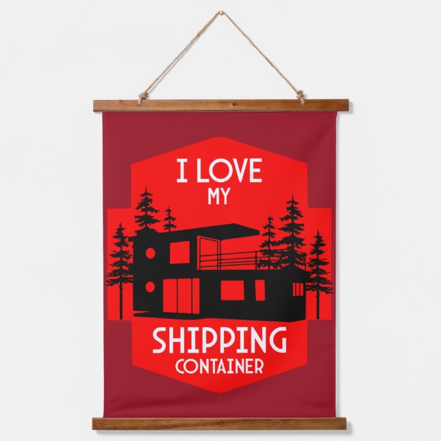  Shipping Container Home living Hanging Tapestry (Front)