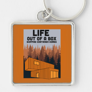 Shipping Container Home living Key Ring