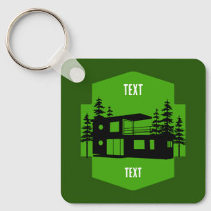 Shipping Container Home living Key Ring