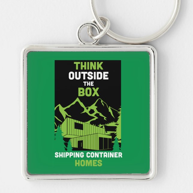  Shipping Container Home living Key Ring (Front)