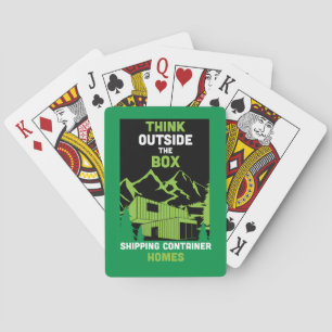 Shipping Container Home living Playing Cards
